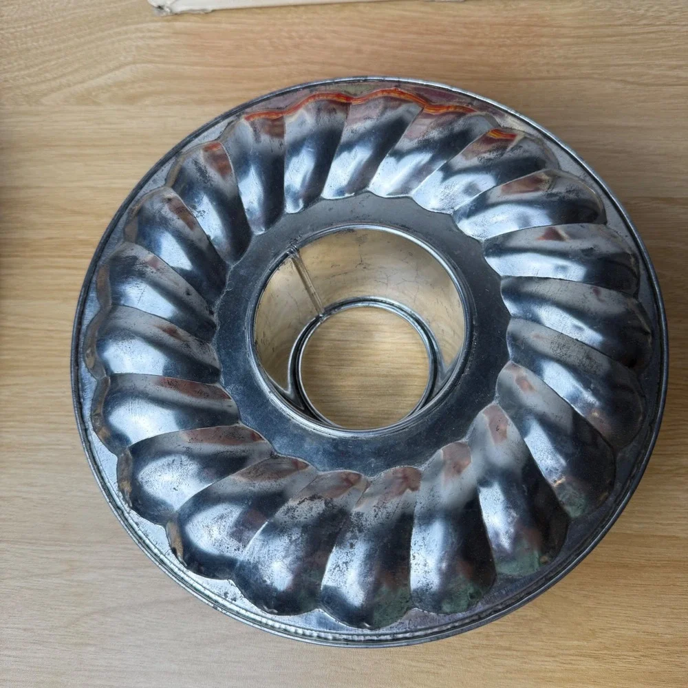 Fisko Springform Cake Tin‎ 26cm Edelstahl Silver West Germany Tube Bottom Bundt